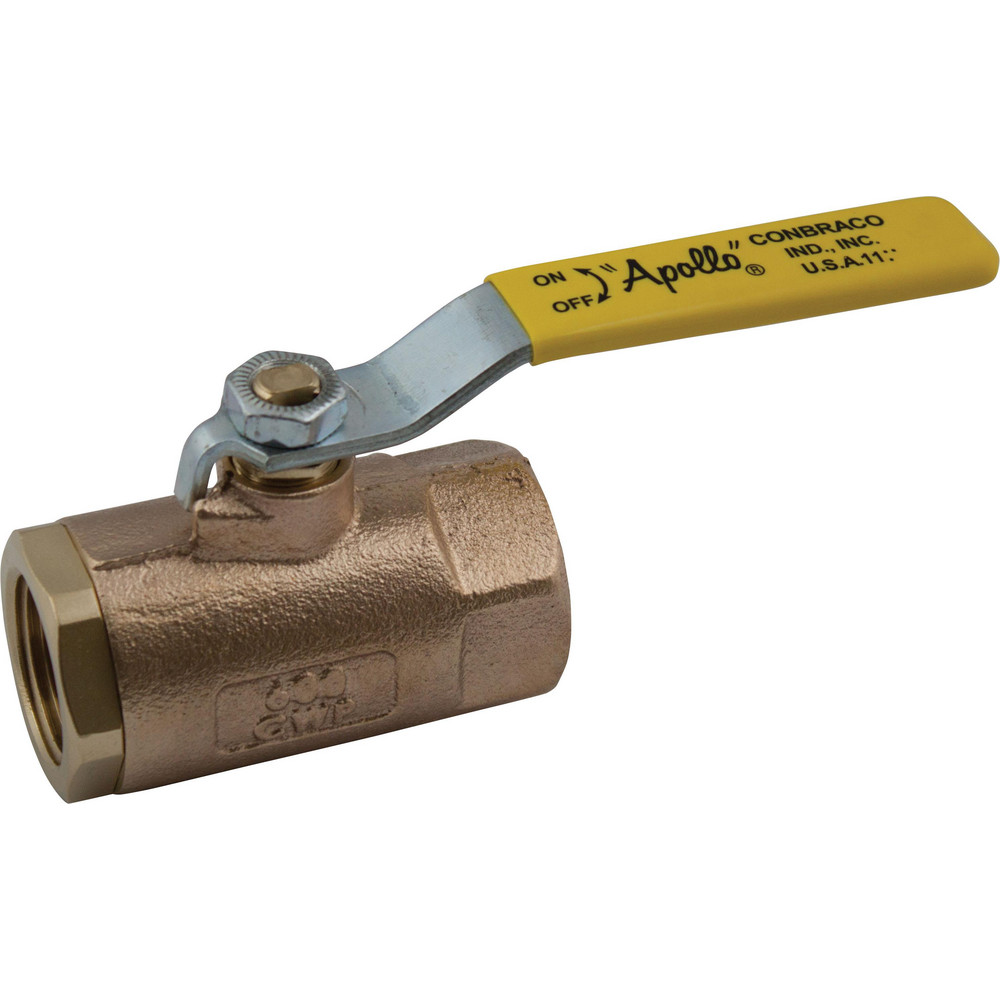 Apollo® Manual Ball Valve: 1/4" Pipe, Standard Port, Bronze - 70141B5