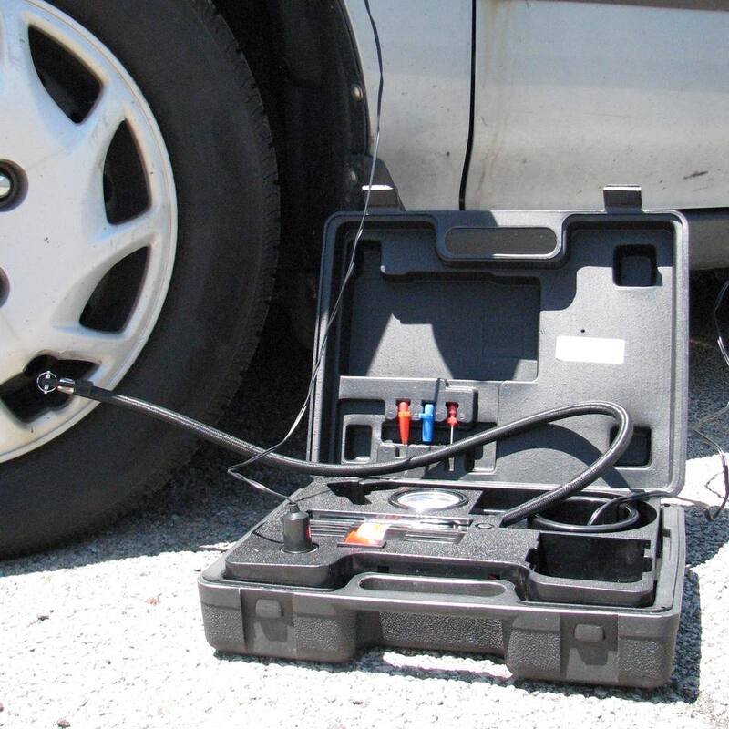 Stalwart Portable Electric Powered Air Compressor Kit with Light - 75-35664