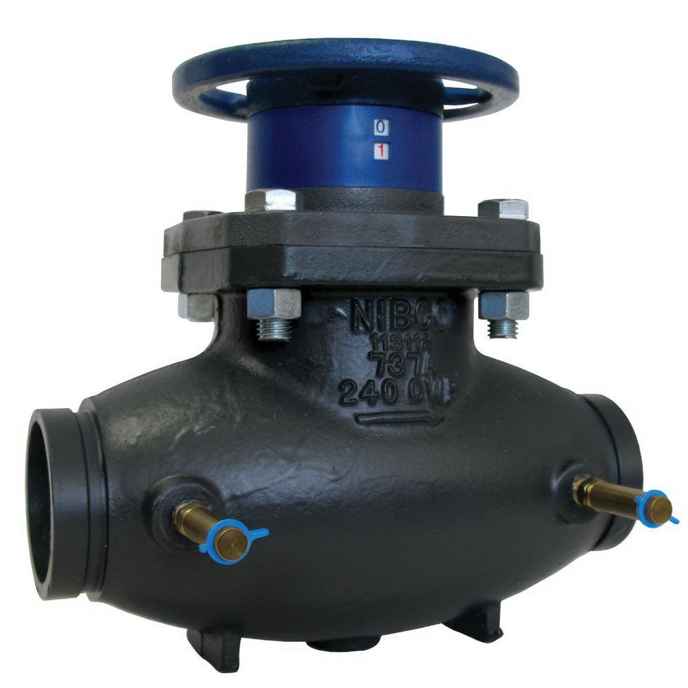 NIBCO 10" Pipe, Grooved End Connections, Y Pattern Calibrated Balance Valve - NHC820M