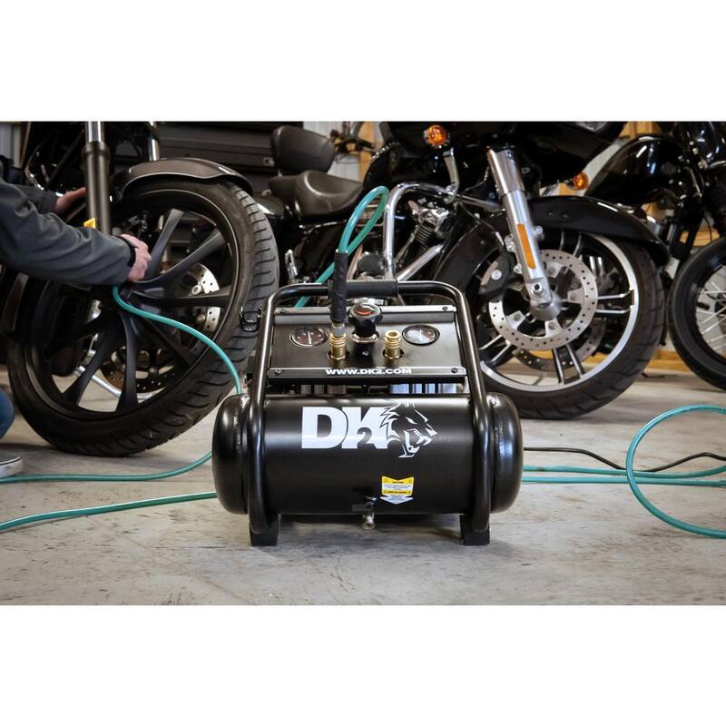 DK2 2 Gal. 125 PSI Portable Silent Electric Air Compressor - AC02G