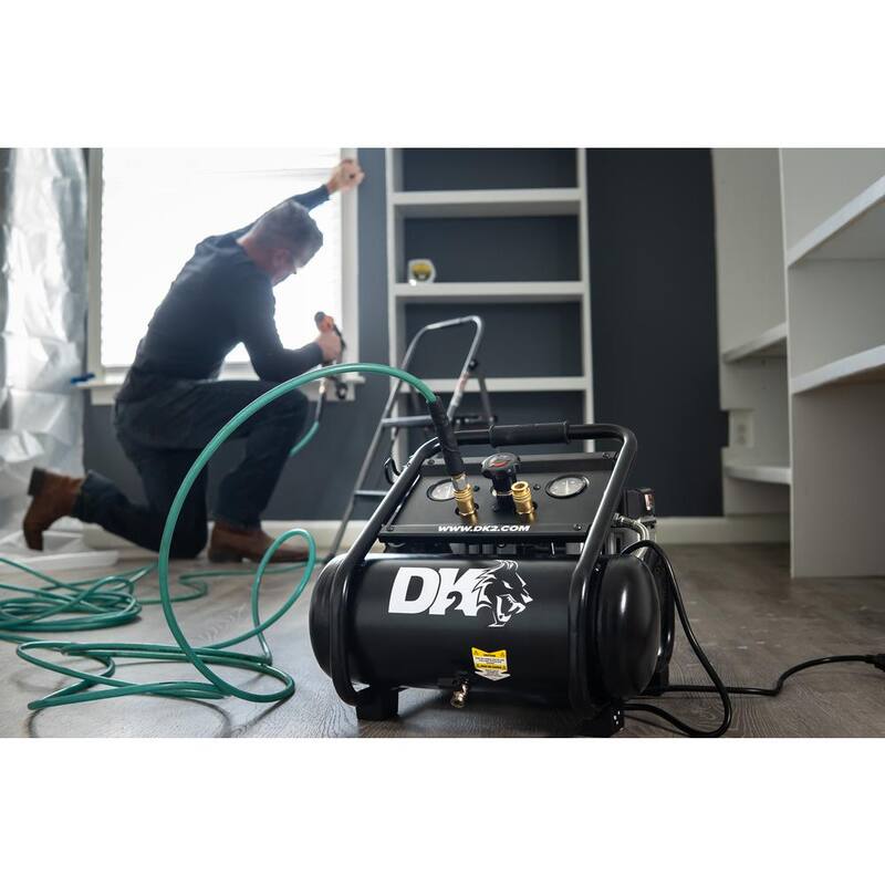 DK2 2 Gal. 125 PSI Portable Silent Electric Air Compressor - AC02G