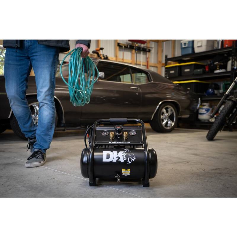 DK2 2 Gal. 125 PSI Portable Silent Electric Air Compressor - AC02G