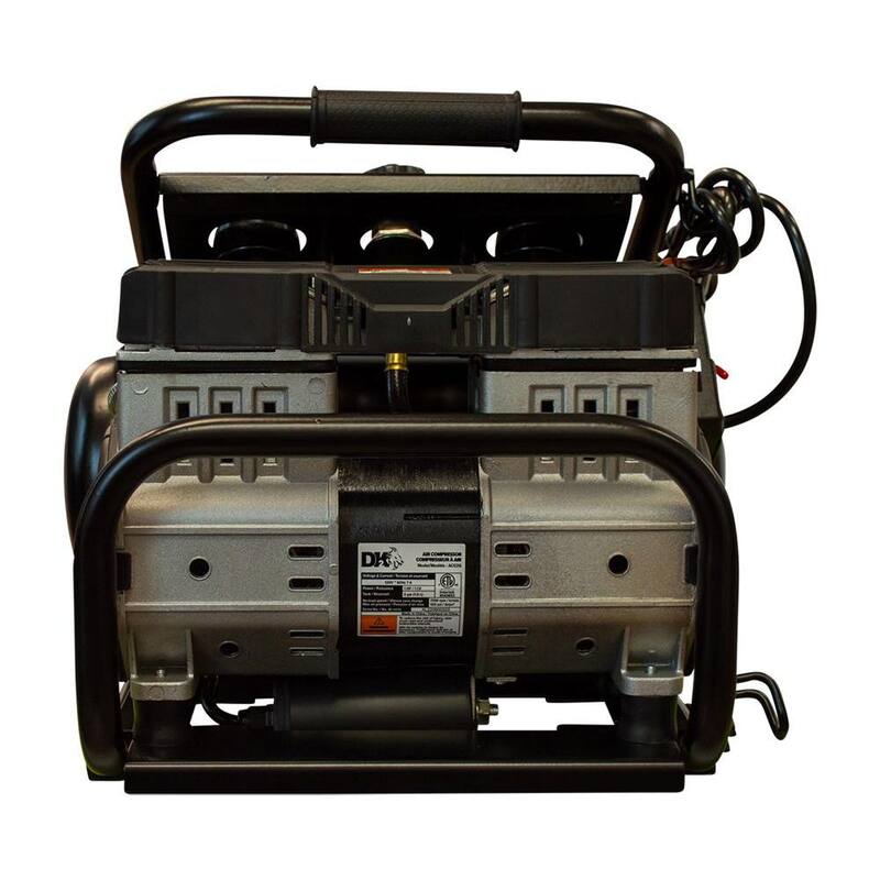 DK2 2 Gal. 125 PSI Portable Silent Electric Air Compressor - AC02G