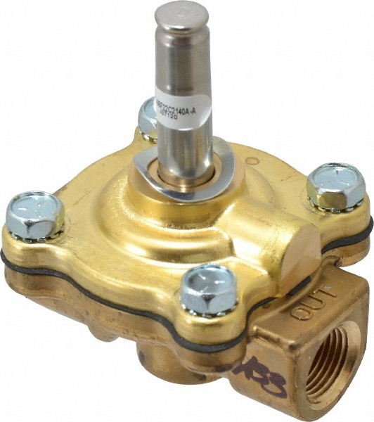Parker Solenoid Valve: 2-Way, 3/8" Port, NPT - 06F22C2140AAF