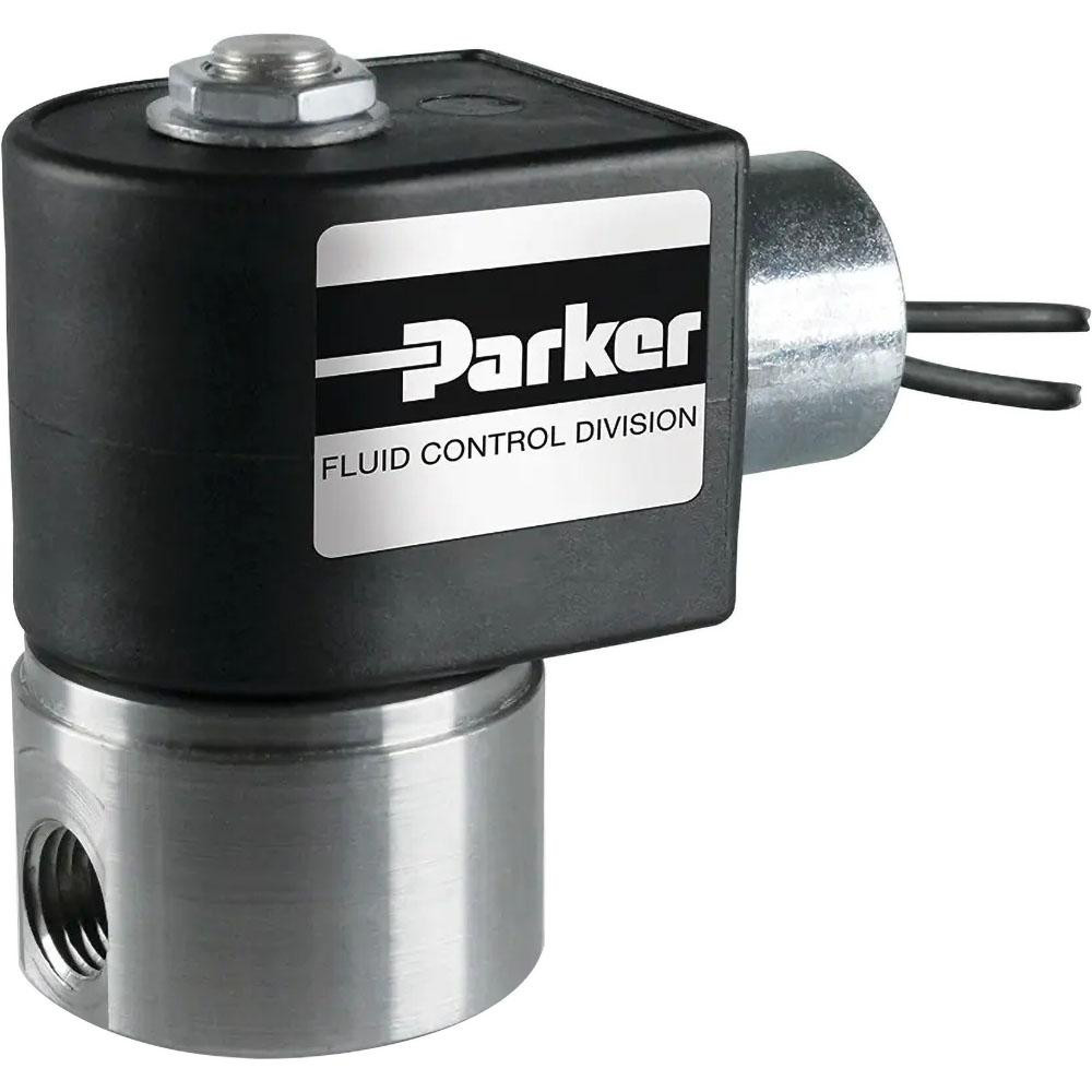 Parker Solenoid Valve: 1/4" Port, NPT - 04F20C1106A1F