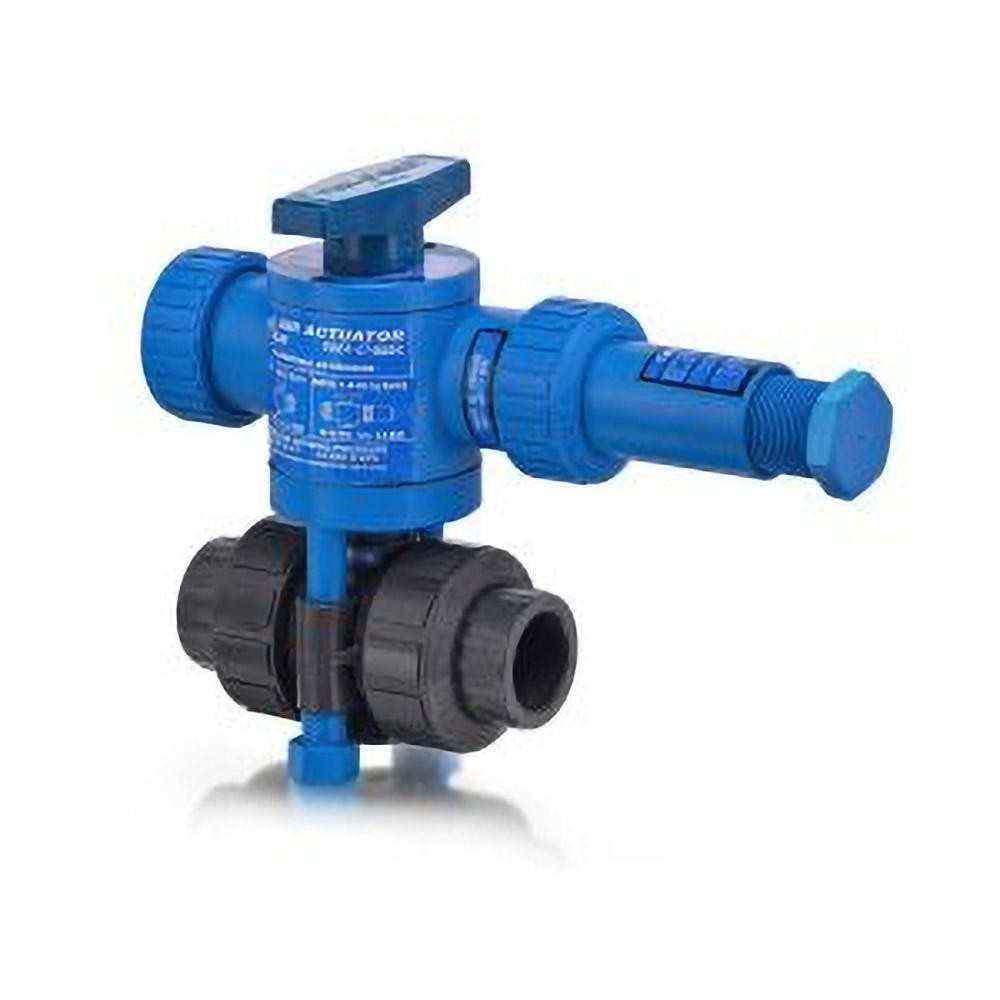 Hayward Flow Control Motorized Automatic Ball Valve: 3/4" Pipe, Polyvinylchloride - ECPTBH107STE