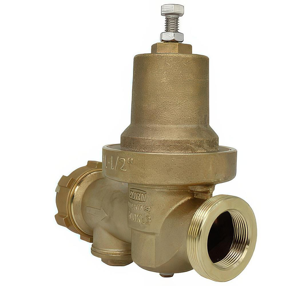 Zurn Pressure Reducing Valves: Pipe Size: 1.5; End Connection: FNPT x FNPT; Body Material: Bronze - 112-600XL3
