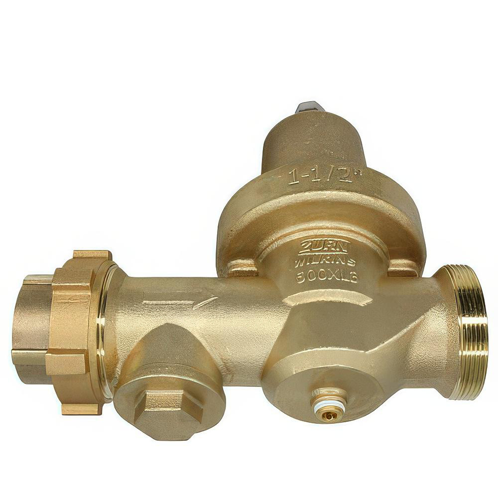Zurn Pressure Reducing Valves: Pipe Size: 1.5; End Connection: FNPT x FNPT; Body Material: Bronze - 112-600XL3