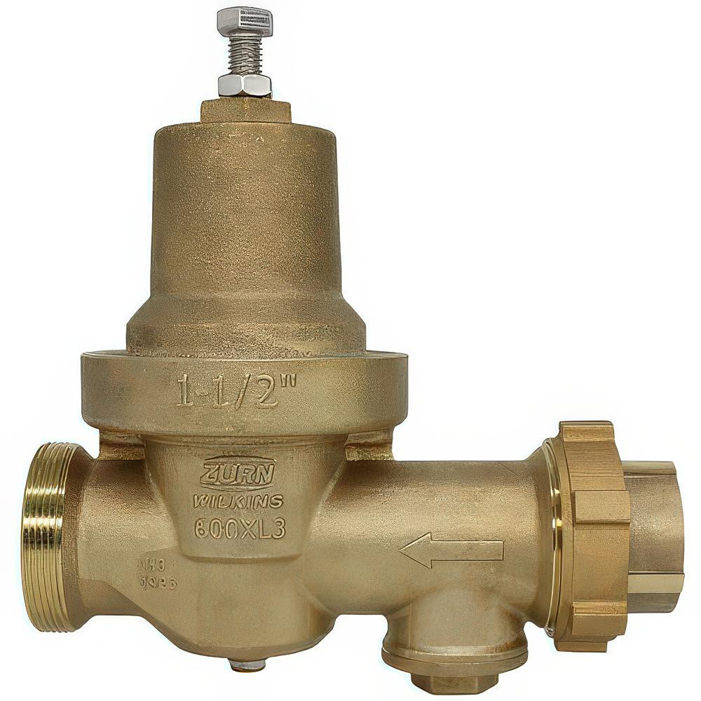 Zurn Pressure Reducing Valves: Pipe Size: 1.5; End Connection: FNPT x FNPT; Body Material: Bronze - 112-600XL3