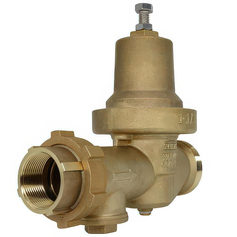 Zurn Pressure Reducing Valves: Pipe Size: 1.5; End Connection: FNPT x FNPT; Body Material: Bronze - 112-600XL3