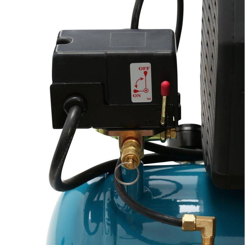 Makita 2.6 Gal. 2 HP Portable Electrical Hot Dog Air Compressor with Pneumatic 2 in. 18-Gauge Brad Nailer - MAC700-AF506