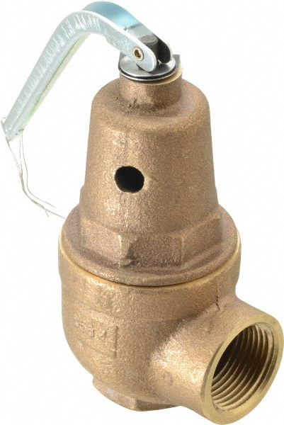 Conbraco ASME Section IV Safety Relief Valve: 3/4" Inlet, 50 Max psi - 10-614-10