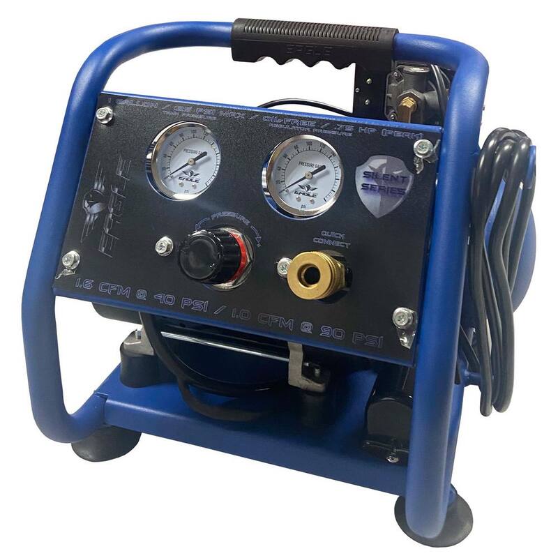 Eagle Silent Series 0.75 HP, 1 Gal. Oil Free Air Compressor - EA-2000