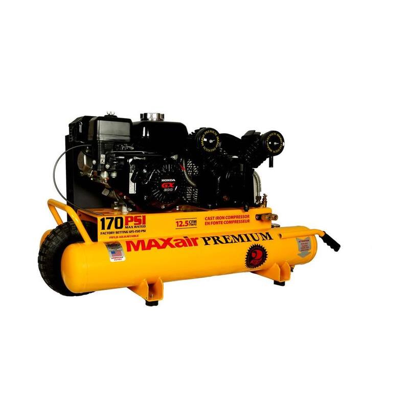 Maxair Wheelbarrow 10-Gal. Portable Gas-Powered Air Compressor - TT65G-MAP