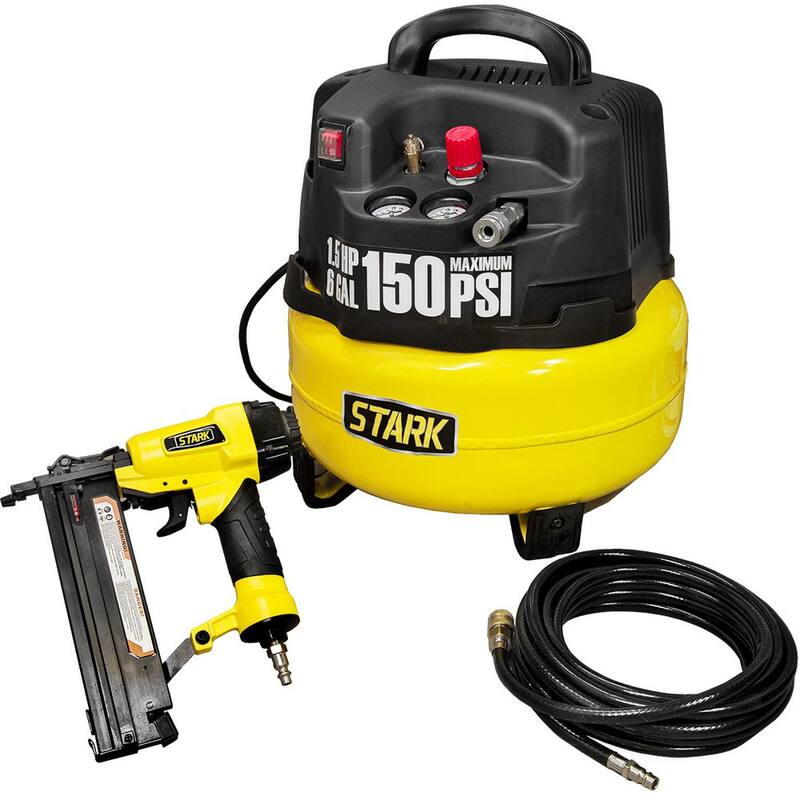 STARK USA 6 Gal. 150 PSI Portable Electric Pancake Air Compressor - 65168