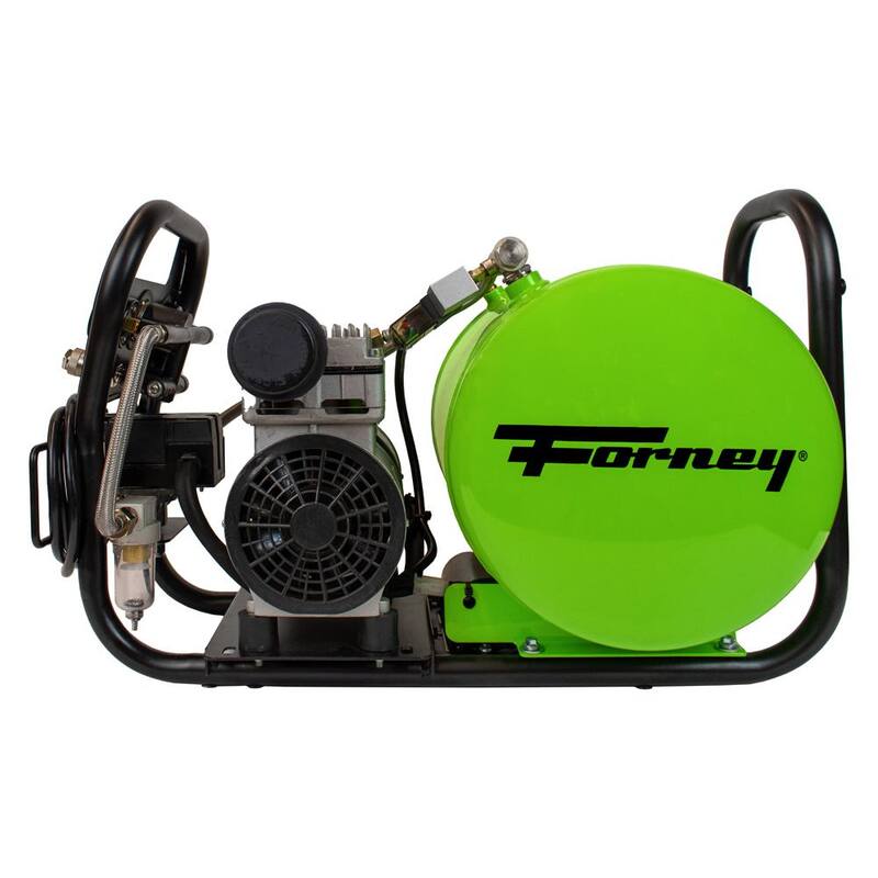 Forney 1.0 Hp, Electric, 4 Gal, Oil-Free Air Compressor, 120 PSI, 2.5 CFM @ 90 PSI - 550