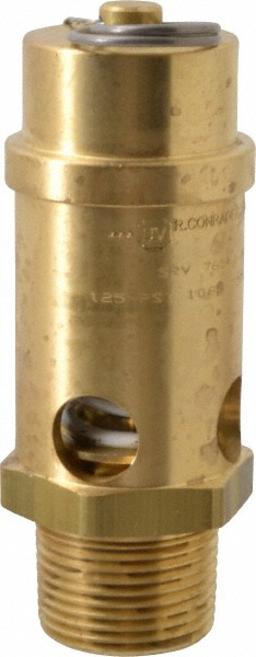 Conrader ASME Safety Relief Valve: 1" Inlet, 1,053 CFM, 125 Max psi - SRV765-10-125