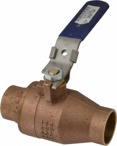 NIBCO Standard Manual Ball Valve: 1-1/2" Pipe, Full Port - NJ831LC