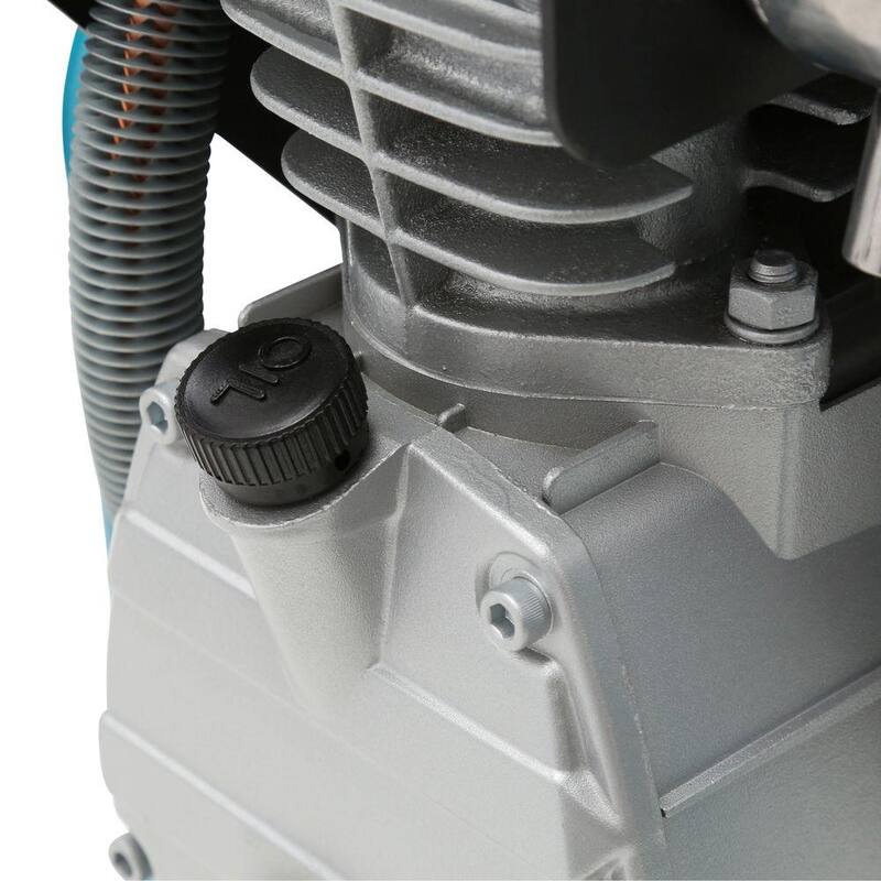 Makita 2.6 Gal. 2 HP Portable Electrical Hot Dog Air Compressor with Pneumatic 15-Gauge, 2.5 in. Angled Finish Nailer - MAC700-AF635