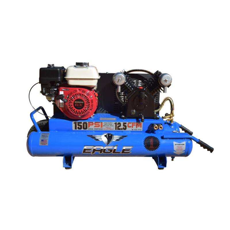 Eagle 10 Gal. 5.5 HP Honda GX160 Gas Wheelbarrow Air Compressor - TT55GE