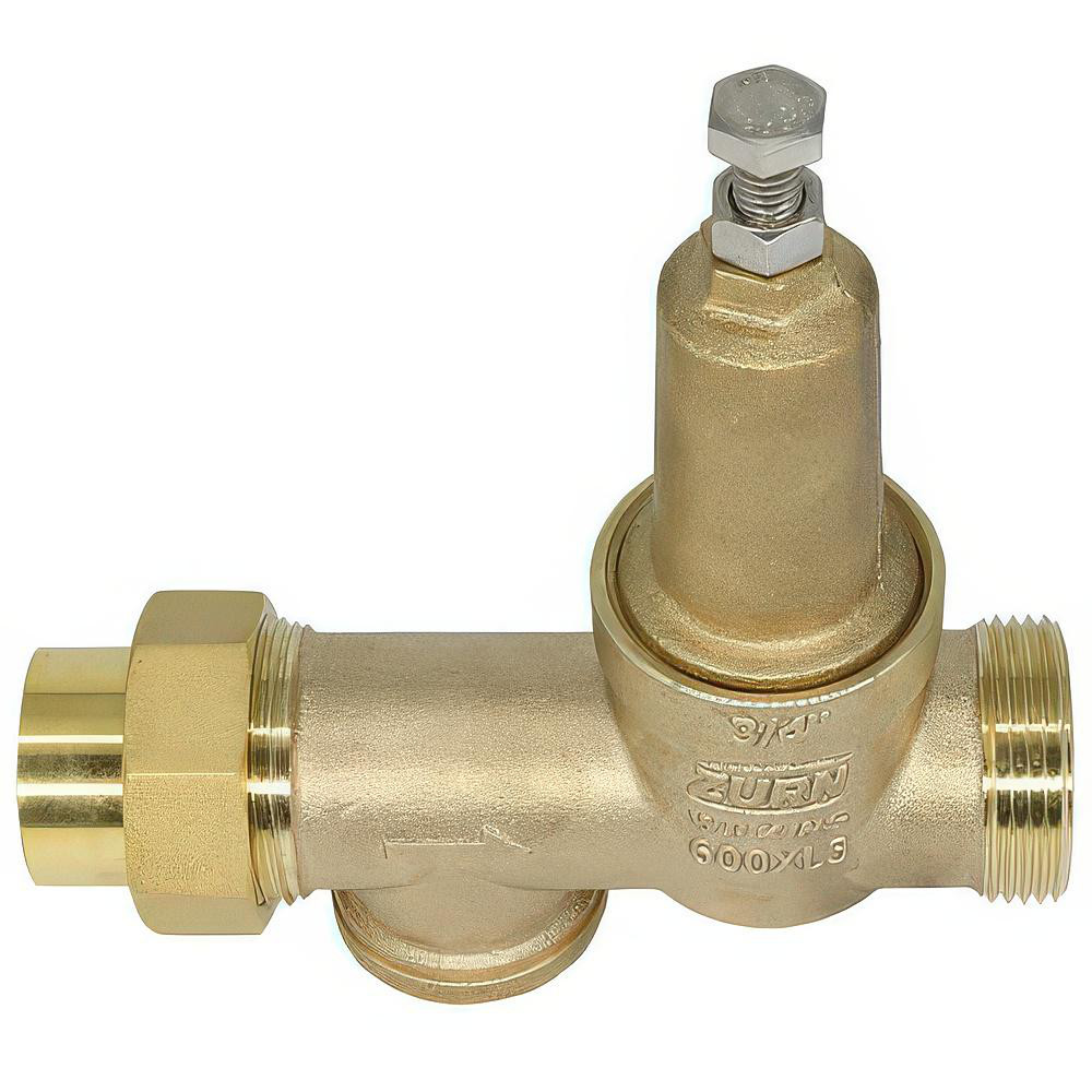 Zurn Pressure Reducing Valves: Pipe Size: 0.75; End Connection: FNPT x FNPT; Body Material: Bronze - 34-600XL3G