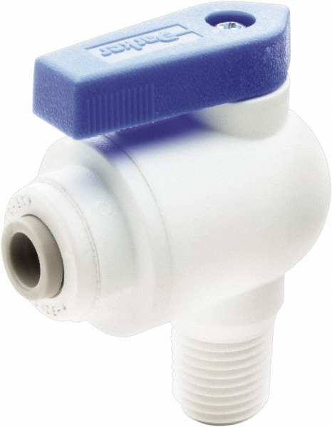 Parker Male Elbow Bi-Directional Manual Ball Valve: 3/8" Pipe, Full Port - PP6VME6-MG