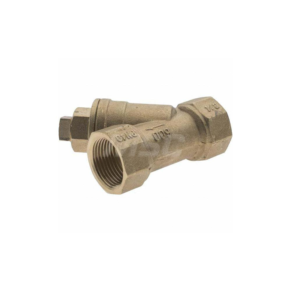 Value Collection 3/4" Pipe, Female NPT Ends, Forged Brass Y-Strainer - 9734000510JP