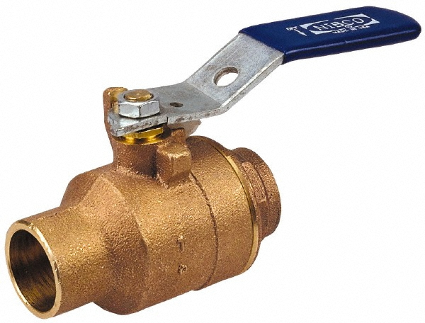 NIBCO Standard Manual Ball Valve: 3/8" Pipe, Full Port - NJ83H55
