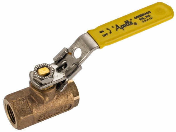 BONOMI Motorized Automatic Ball Valve: 3/8" Pipe, Brass - 8P0082-C1  3/8