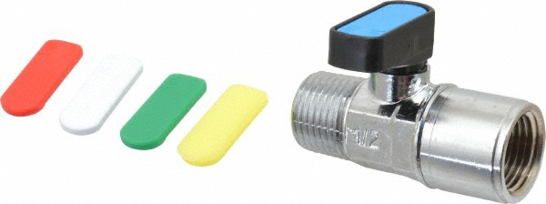 PRO-SOURCE Filter Manual Ball Valve: 1/2" Pipe, NPT Port - 9819312035JP