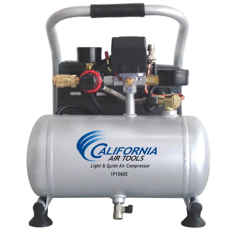 California Air Tools 1.0 Gal. Light and Quiet Steel Tank Electric Portable Air Compressor - 1P1060S