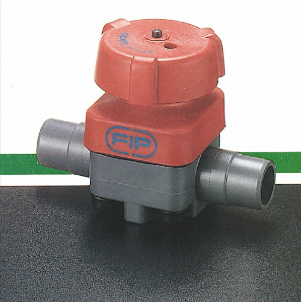 Plast-O-Matic 1" Pipe, 100 Max psi, Diaphragm Valve - BSDAM100T-NC-PV