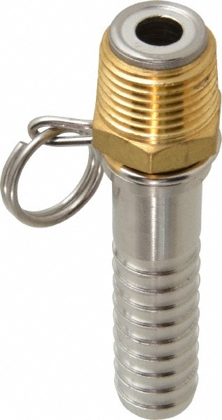 SuperKlean NPT x 3/4" Hose Barb, Ball Type Swivel Hose Adapter - 8-B3/4-S