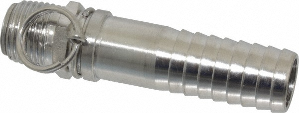 SuperKlean NPT x 3/4" Hose Barb, Ball Type Swivel Hose Adapter - 8-B3/4-S