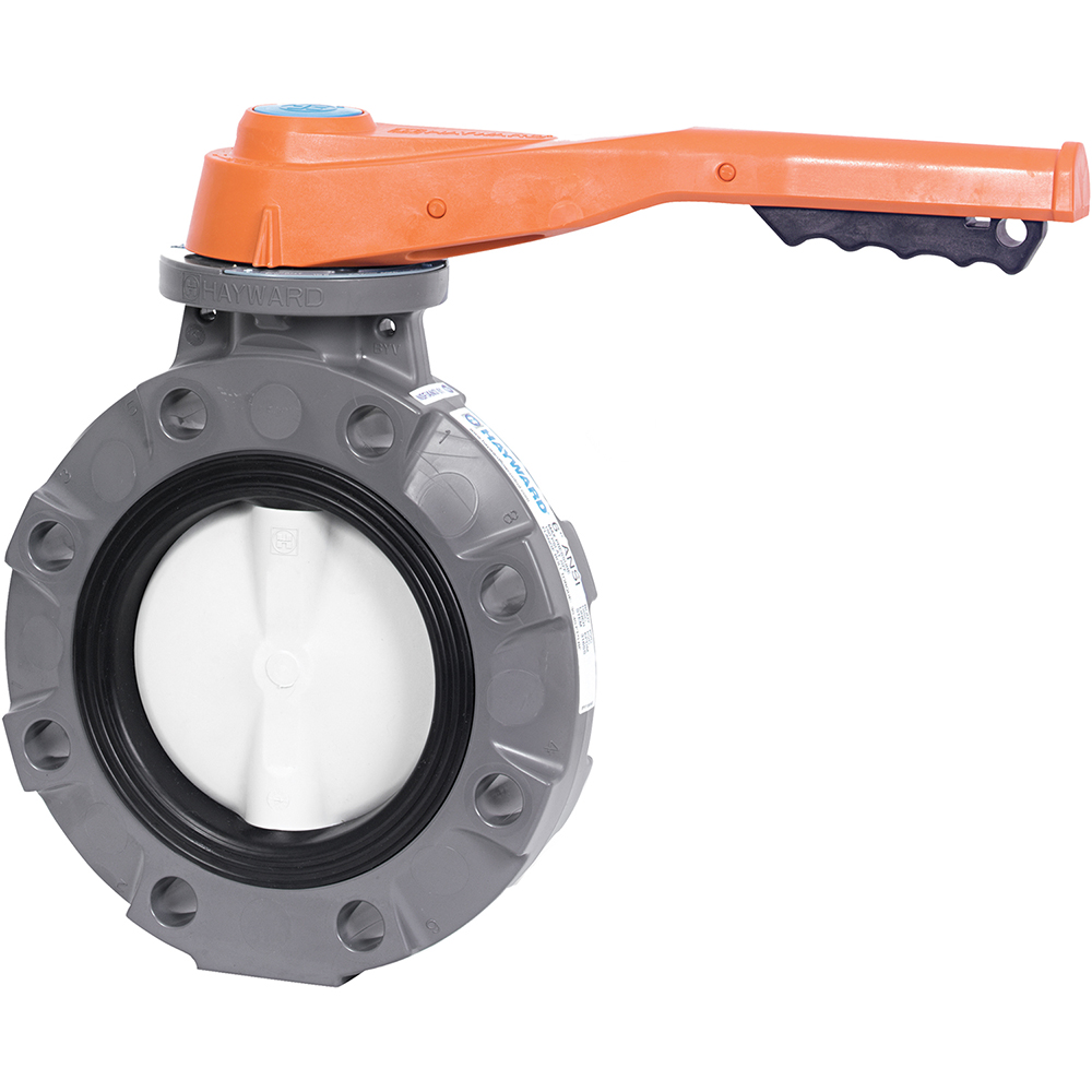 Hayward Flow Control Manual Butterfly Valve: 2-1/2" Pipe, Lever Handle - BYV14025A0NLI00