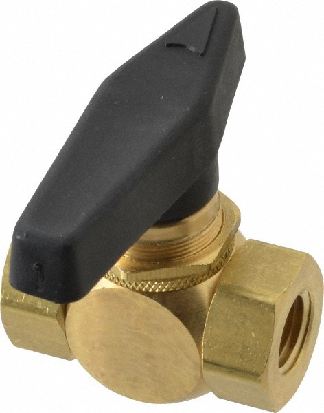 Midwest Control Miniature Manual Ball Valve: 1/4" Pipe, Full Port - CBVP-25
