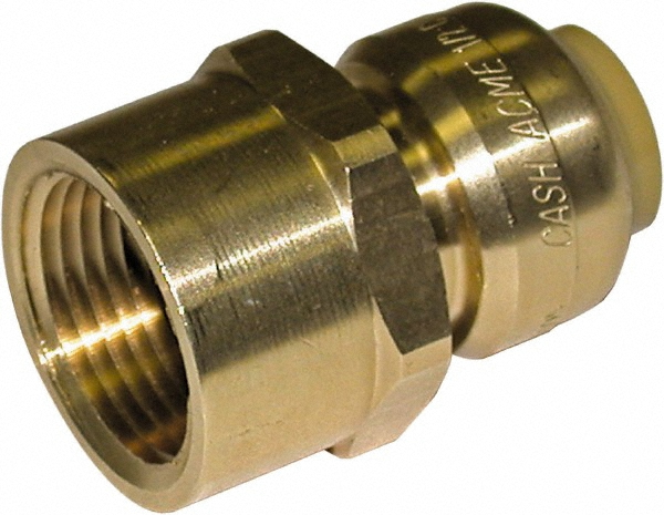 SharkBite Female Connector Manual Ball Valve: 1 x 1" Pipe, Standard Port - 22187-0000LF