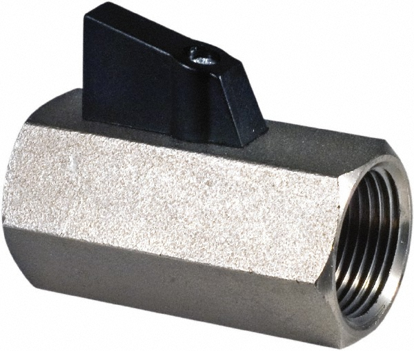 BONOMI Standard Bi-Directional Manual Ball Valve: 3/8" Pipe, Standard Port - 383N-3/8