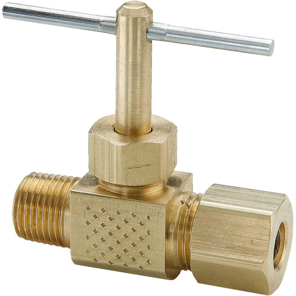 Specialty Mfr Needle Valve: Straight, 1/4" Pipe, Polyvinylchloride Body, Ethylene Propylene Diene Monomer Seal - 7031890