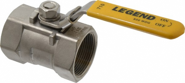 Apollo® Manual Ball Valve: 1-1/2" Pipe, Standard Port, Stainless Steel - 7610719