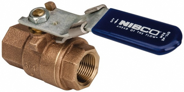 NIBCO Standard Manual Ball Valve: 2" Pipe, Full Port - NL95H4D
