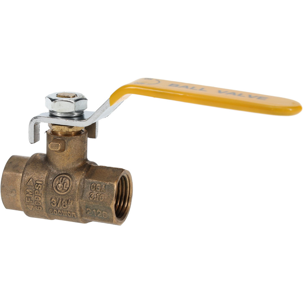 Value Collection 1-Way Manual Ball Valve: 3/8" Pipe, Full Port - S95C45N