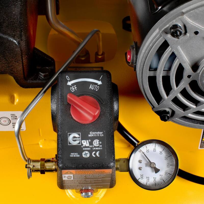 DEWALT 60 Gal. 175 PSI Electric Stationary Single Stage Air compressor, 11.5 SCFM at 90 PSI - DXCM602
