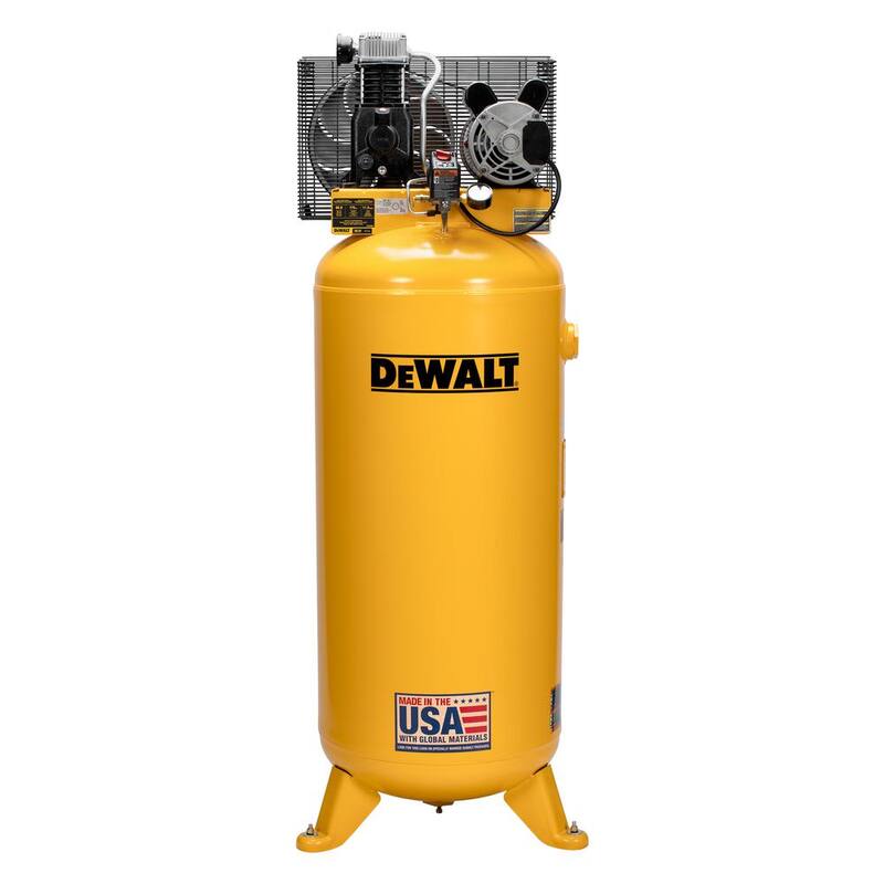 DEWALT 60 Gal. 175 PSI Electric Stationary Single Stage Air compressor, 11.5 SCFM at 90 PSI - DXCM602