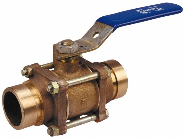NIBCO Standard Manual Ball Valve: 1-1/4" Pipe, Full Port - NL99F5B