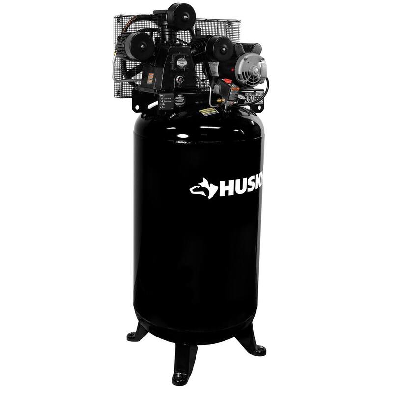 Husky 80 Gal. 3-Cylinder Single Stage Electric Air Compressor - C801H