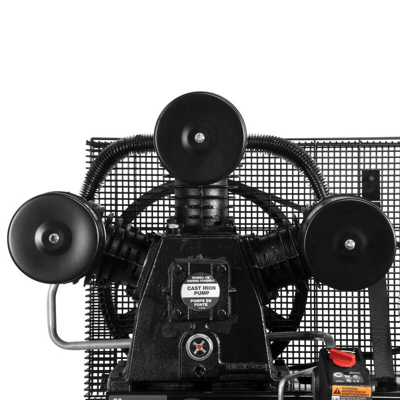 Husky 80 Gal. 3-Cylinder Single Stage Electric Air Compressor - C801H