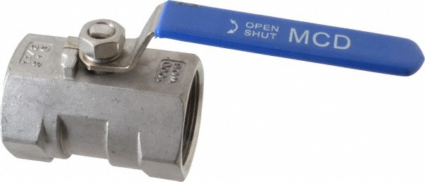 Midwest Control Standard Manual Ball Valve: 1-1/2" Pipe, Standard Port - SV1P-150