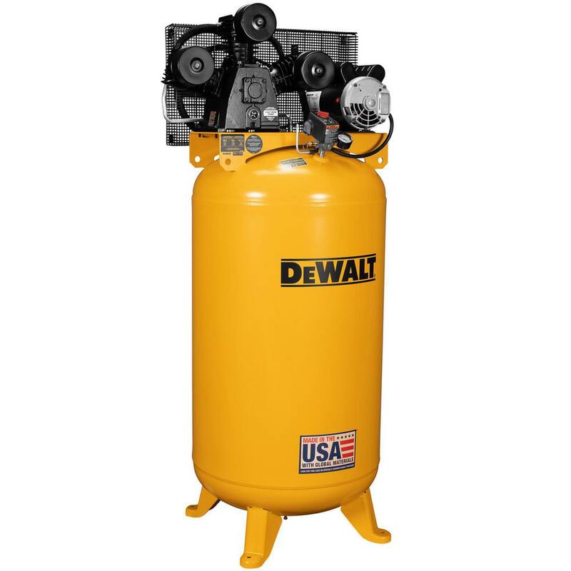 DEWALT 80 Gal. 4.7 HP 155 PSI Stationary Electric Air Compressor - DXCM801.COM