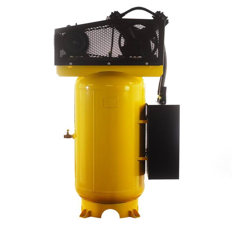 EMAX 80 Gal. 175 PSI  5 HP 2-Cylinder 1-Phase Silent Air Electric Air Compressor with Isolator Pads and Auto Drain - HES05V080V1